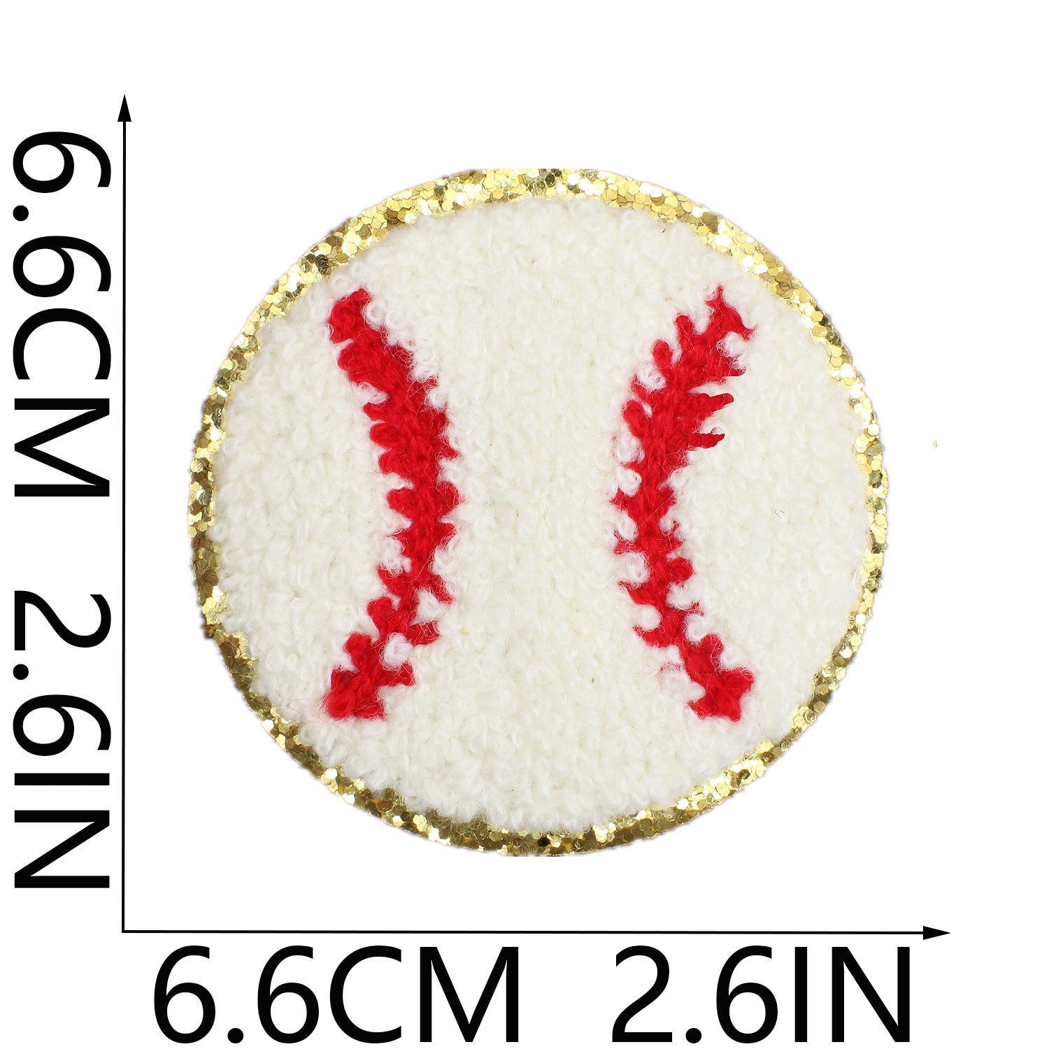 Wholesale Volleyball Towel Embroidered Patch Rugby Football Embroidered Cloth Patch Greta Baseball Chenille Embroidered Label
